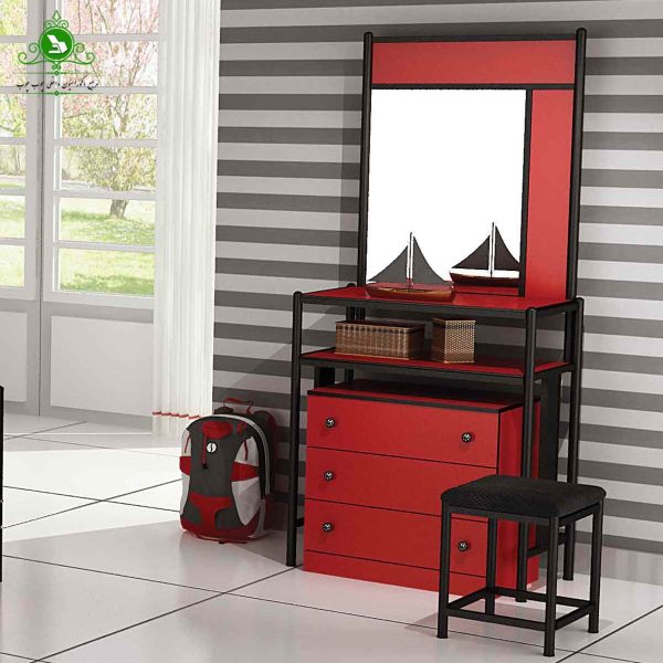تخت خواب یک نفره مدل آدیداس چوب و فلز