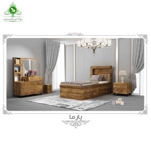 تخت خواب یک نفره مدل پارما