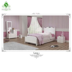 تخت خواب یک نفره مدل روما