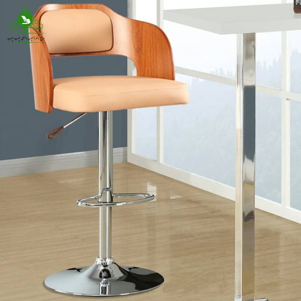 صندلی اپن جکدار چوبی مدل منحنی