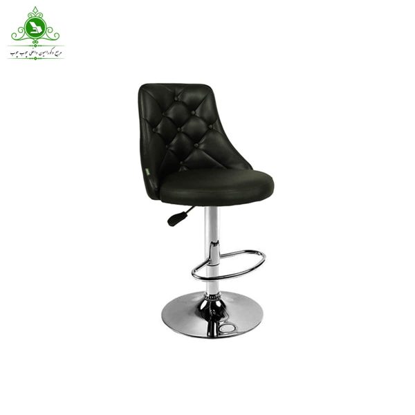open chair kafgerd dokmeh 2-min صندلی اپن جکدار مدل کف گرد دکمه دار مشکی