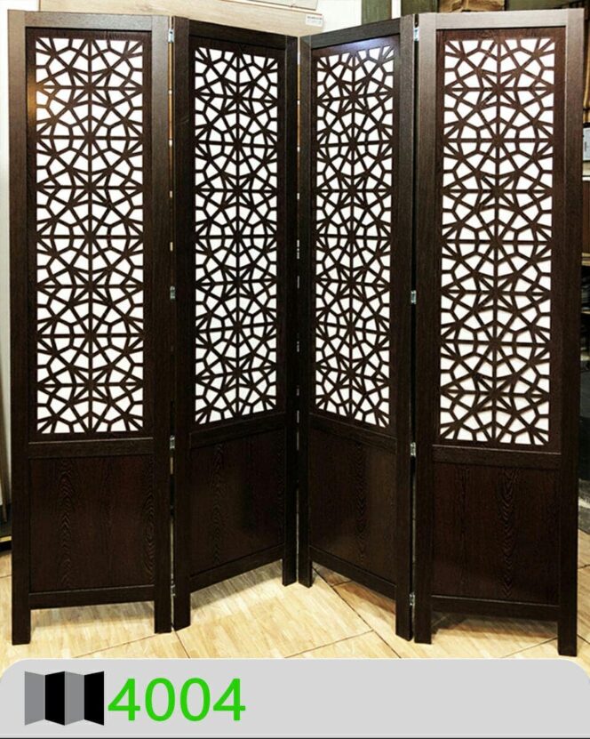 پاراوان طلقی دوجداره ونگه-سفید 4004