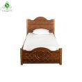 تخت خواب یک نفره مدل آرامش آنتیک طلایی