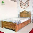 تخت خواب یک نفره مدل روژان آنتیک طلایی