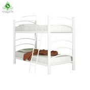 تخت خواب دو طبقه مدل شادی سفید