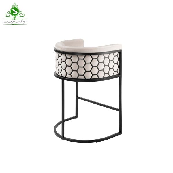 صندلی اپن ثابت مدل کندویی مشکی