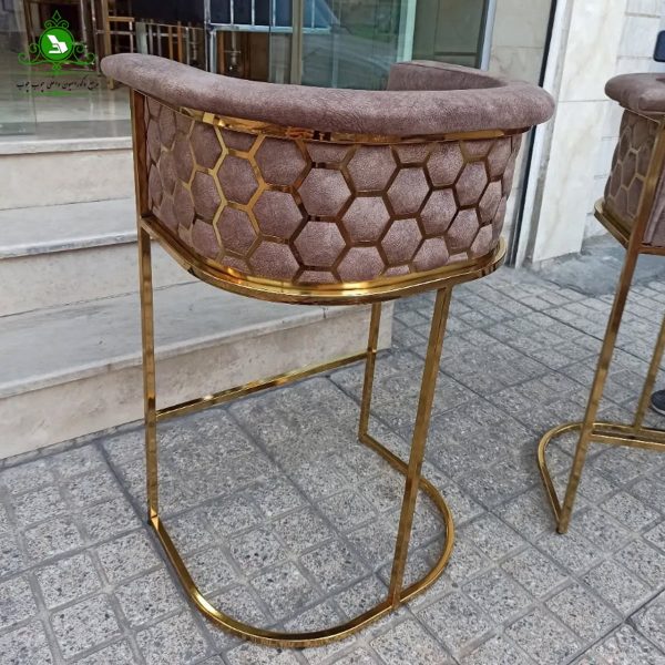 صندلی اپن ثابت مدل کندویی طلایی