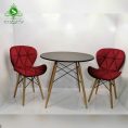 میز ناهارخوری چهارنفره زین اسبی پایه ایفلی