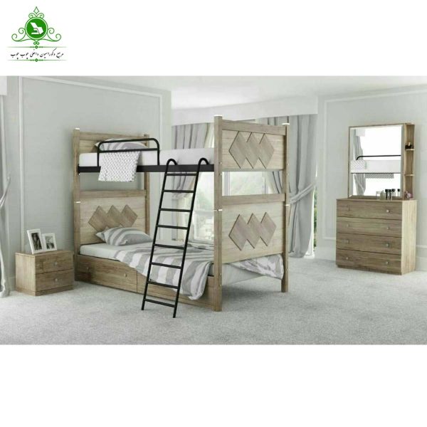 تخت خواب دو طبقه لوزی