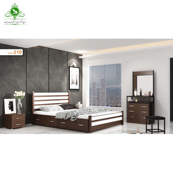 double bed azin 3 تخت خواب دو نفره مدل آذین