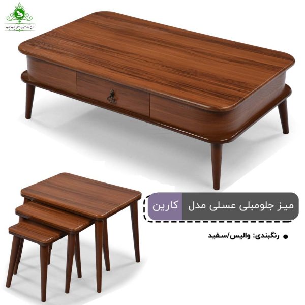 جلو مبلی و عسلی مدل کارین