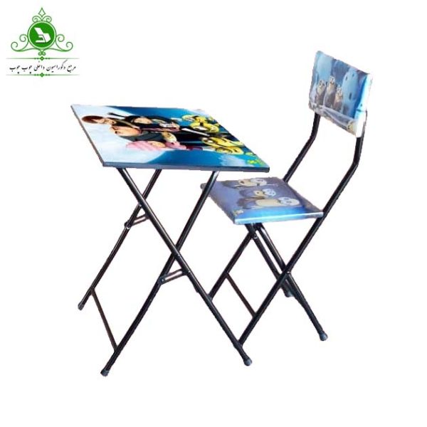 میز و صندلی تحریر تاشو کودکانه مدل مینیون
