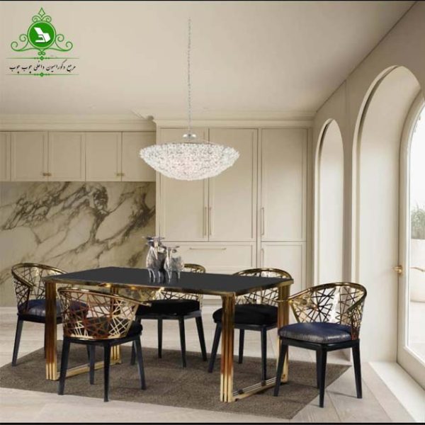Dining table for six venous میز و صندلی ناهارخوری شش نفره مدل ونوس