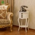 میز تلفن گرد سه کشو مدل دنیز