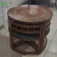میز ناهارخوری چهار نفره کمجا معرق