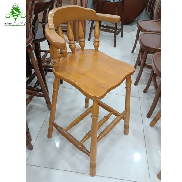 Texas wooden open chair 4 صندلی اپن چوبی مدل تگزاسی رنگ عسلی