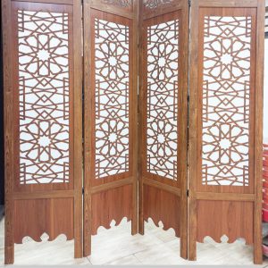 پاراوان طلقی دو جداره آنتیک-سفید 4014