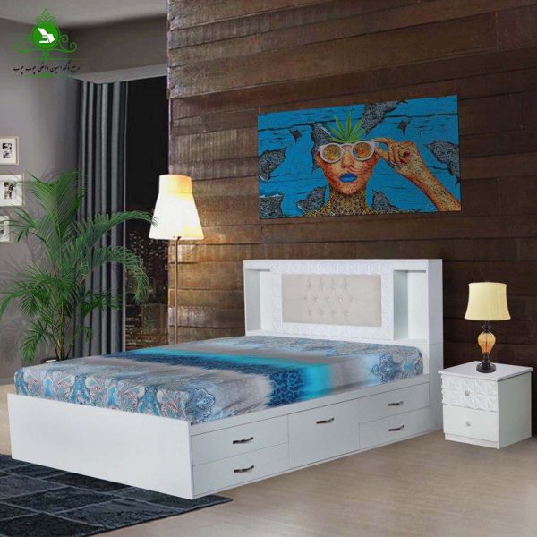 double bed arnika 4 تخت خواب دو نفره باکس خور مدل آرنیکا