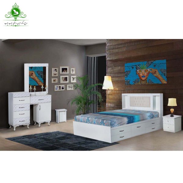 double bed arnika 6 تخت خواب دو نفره باکس خور مدل آرنیکا