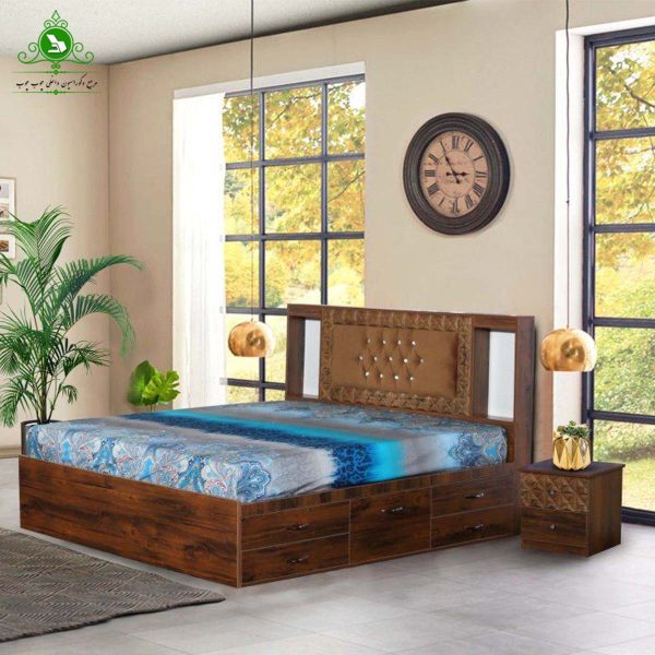 double bed arnika تخت خواب دو نفره باکس خور مدل آرنیکا
