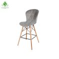 صندلی اپن پایه ایفلی مدل فایبر روکش دار