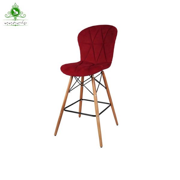 صندلی اپن پایه ایفلی مدل فایبر روکش دار