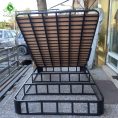 کفی تخت خواب دو نفره جکدار تمام کلاف استثنایی با ورق MDF