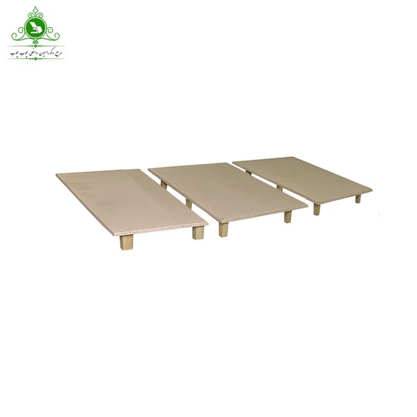 Wooden double bed base, width 180 cm-min کفی تخت خواب دو نفره عرض 180 چوبی سه تکه