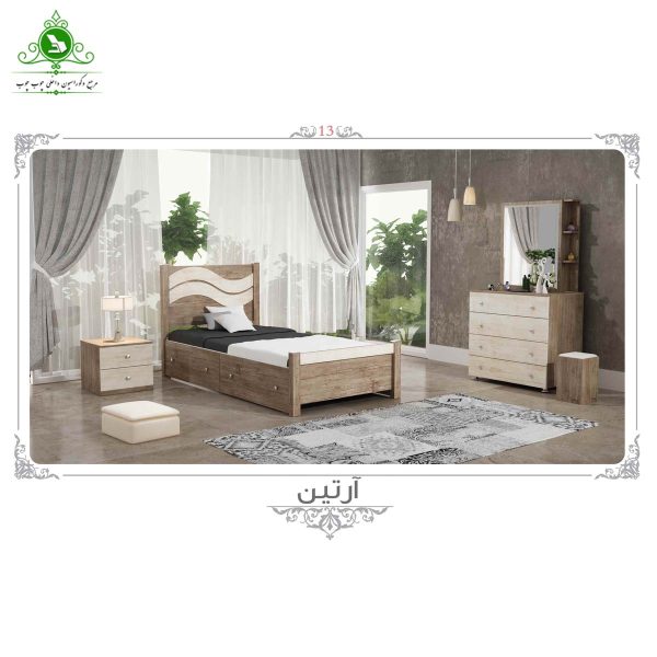 single bed artin 3 تخت خواب یک نفره مدل آترین