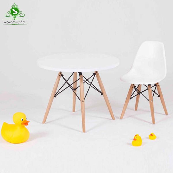 میز و صندلی دو نفره فایبرگلاس کودکانه
