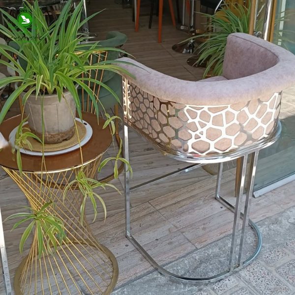 open chair stone 6-min صندلی اپن ثابت مدل سنگی کروم