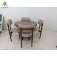 میز و صندلی ناهارخوری چهارنفره مدل تدی چوبی