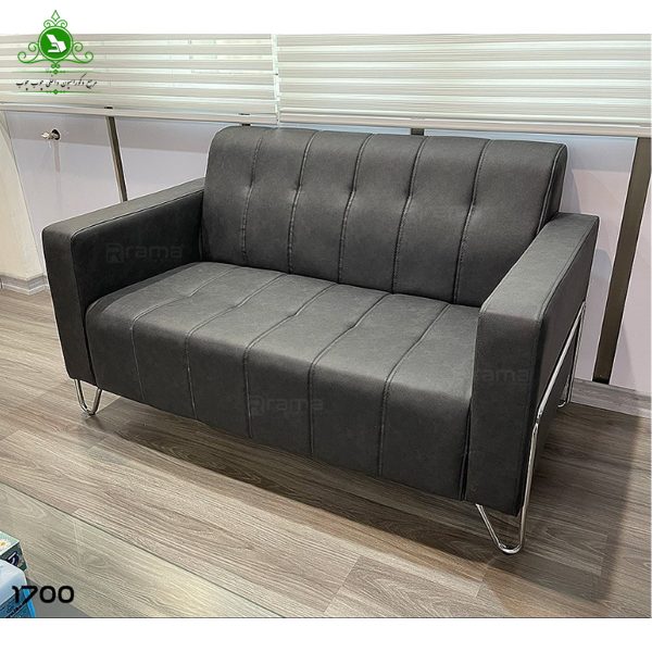 Two-seater sofa 1700 black مبل اداری دو نفره 1700 مشکی