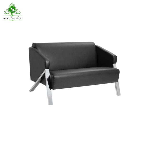 مبل اداری دو نفره مدل کارا پایه کروم