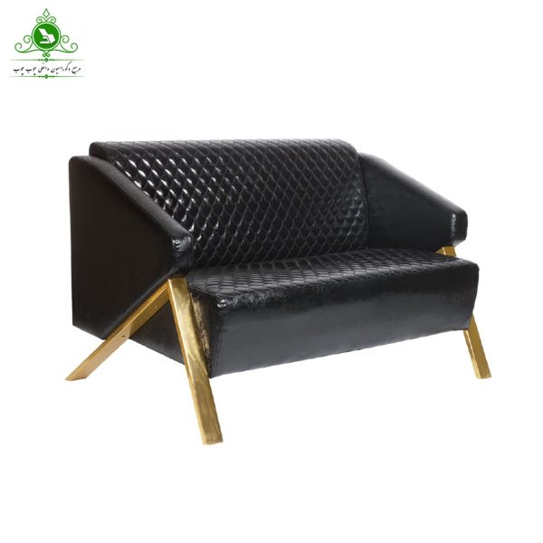 مبل اداری دو نفره مدل کارا پایه طلایی