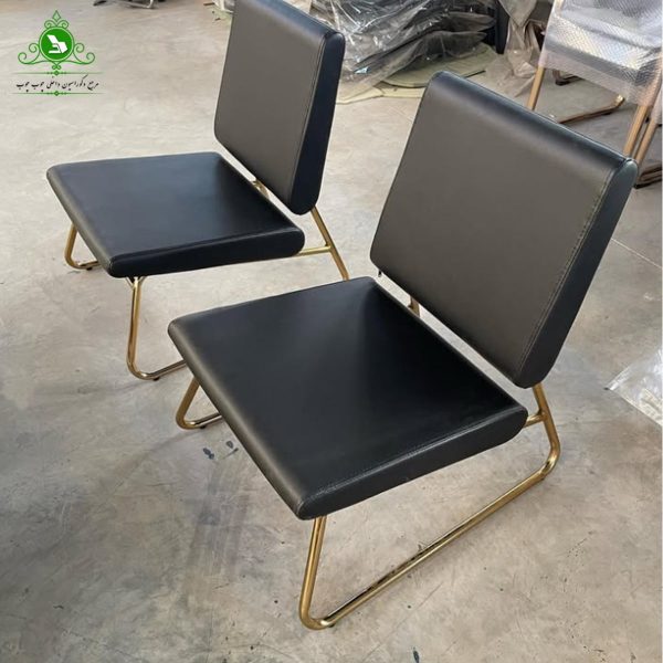 office sofa 721 gold 2-min مبل اداری تک نفره مدل 721 پایه طلایی