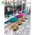 صندلی اپن جکدار مدل زیمر چستری پشتی دار طلایی