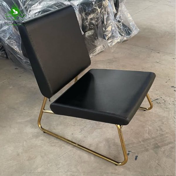 single sofa 721 gold-min مبل اداری تک نفره مدل 721 پایه طلایی