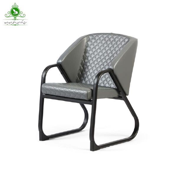 مبل اداری تک نفره مدل آنتیک مشکی