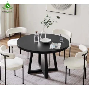 میز ناهارخوری پایه فلزی مدل تدی