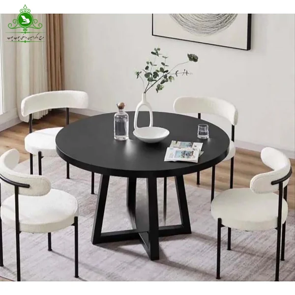 teddy-model-metal-base-dining-table (1) میز ناهارخوری پایه فلزی مدل تدی