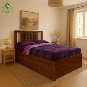 تخت خواب یک و نیم نفره باکس خور مدل آرنیکا عرض 120