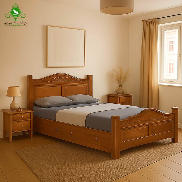تخت خواب یک و نیم نفره مدل آرتین عرض 120