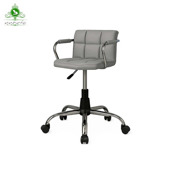 checkered-model-office-chair-with-armrests (2) صندلی اداری کارمندی مدل شطرنجی دسته دار