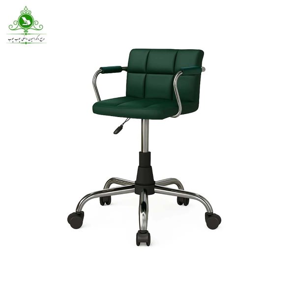 checkered-model-office-chair-with-armrests (4) صندلی اداری کارمندی مدل شطرنجی دسته دار
