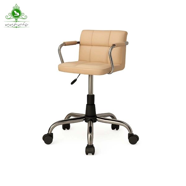 checkered-model-office-chair-with-armrests (5) صندلی اداری کارمندی مدل شطرنجی دسته دار