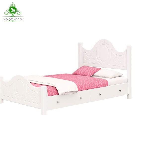 تخت خواب یک و نیم نفره MDF وکیوم مدل آرامش عرض 120