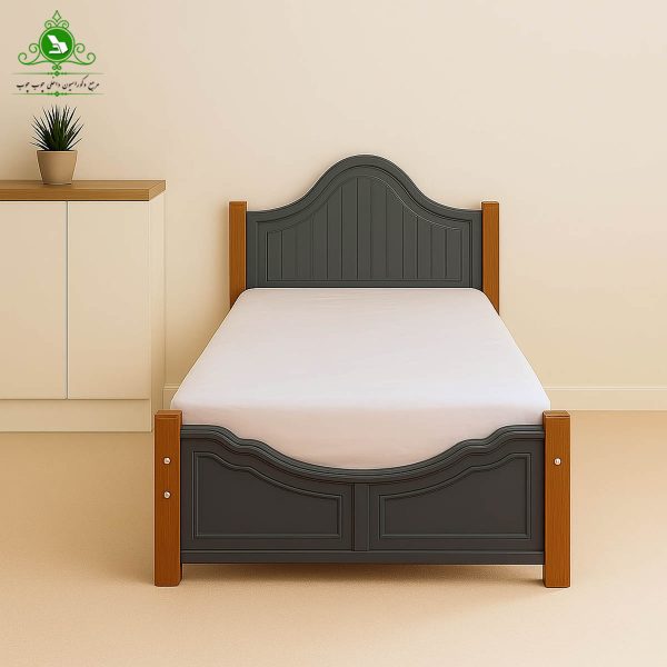 تخت خواب یک و نیم نفره MDF وکیوم مدل کیان عرض 120