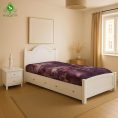 تخت خواب یک و نیم نفره MDF وکیوم مدل روژان عرض 120