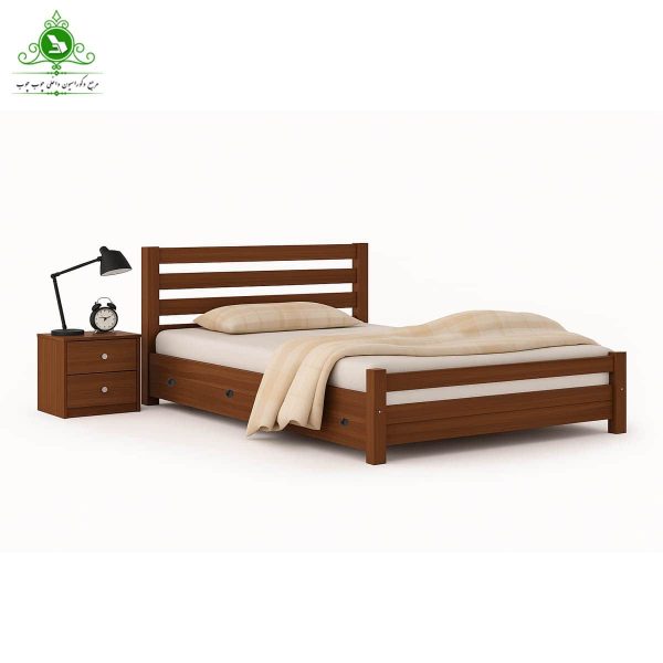 تخت خواب یک و نیم نفره مدل آذین عرض 120